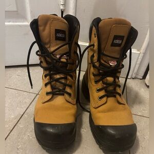 Aggressor Men's Steel Toe Steel Plate Lynx II 6 Inch Leather Work Boots US 9